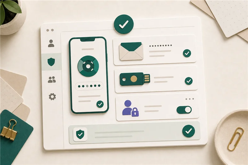 MFA setup for small business illustration