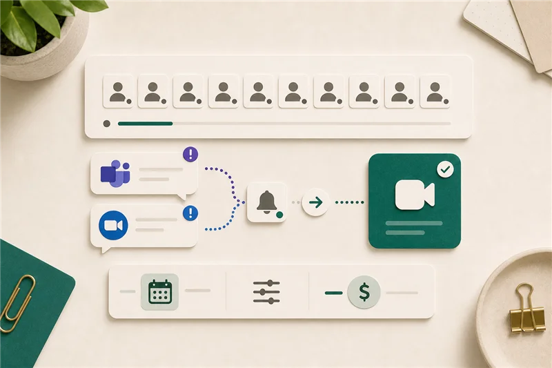 Teams vs Zoom for small business illustration